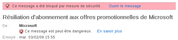 Hotmail il gère la fougère